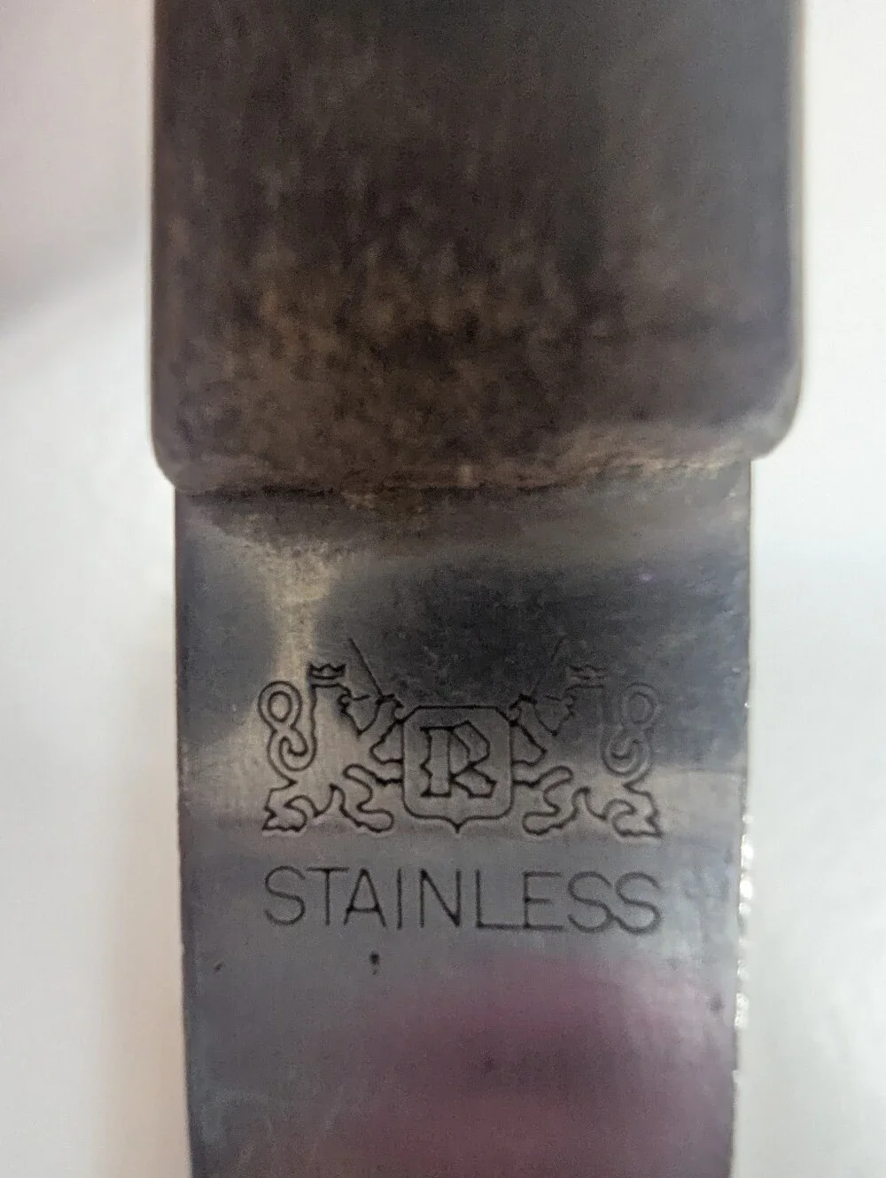 VTG Regent Sheffield Stainless Ladle Wood Handle Pour Spout MCM